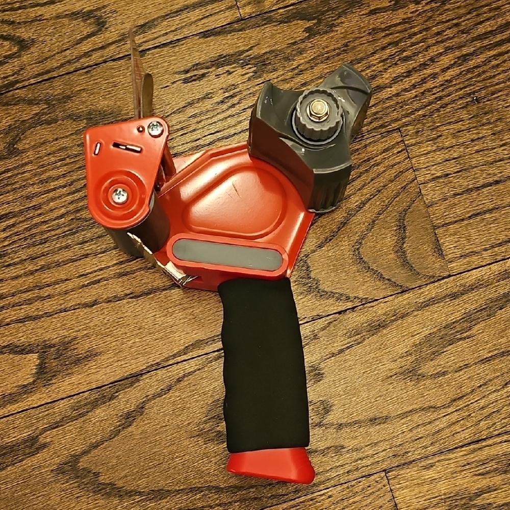 Scotch Packing Tape Dispenser In Red and Black